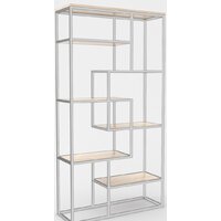 Стеллаж Hype Mebel Зиг-Заг-2 120x200 (белый/древесина белая) - Превью изображения №1 — Интернет-магазин ПроЗаказ