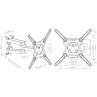 Кронштейн для телевизора Kromax OPTIMA-407 (серый) - Превью изображения №2 — Интернет-магазин ПроЗаказ