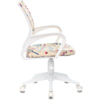 Компьютерное кресло Бюрократ Burokids 1W 1920820 (песочный Sticks 02/пластик белый) - Превью изображения №3 — Интернет-магазин ПроЗаказ