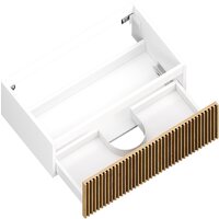  ЗОВ Тумба под умывальник Кито 50 K50LW0MRMC-LDSPWС1 (белый/тростник) - Превью изображения №3 — Интернет-магазин ПроЗаказ