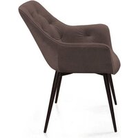 Стул с подлокотниками Ваш день Archi Barkhat 14 (графит) - Превью изображения №3 — Интернет-магазин ПроЗаказ