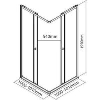 Душевой уголок MaybahGlass MGY-1331-6 (графит матовый стекло/черный) - Превью изображения №6 — Интернет-магазин ПроЗаказ