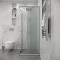 Душевой уголок Niagara Eco NG-1009-14QMT 90x90x190 (хром/стекло матовое) - Превью изображения №4 — Интернет-магазин ПроЗаказ