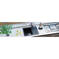 Кухонная мойка Aquasanita Tesa SQT102AW (black metallic 601) - Превью изображения №11 — Интернет-магазин ПроЗаказ