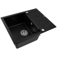 Кухонная мойка Aquasanita Tesa SQT102AW (black metallic 601) - Превью изображения №4 — Интернет-магазин ПроЗаказ