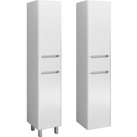  Runo Шкаф-пенал для ванной Парма 35 правый с корзиной (напольный/подвесной) - Превью изображения №2 — Интернет-магазин ПроЗаказ