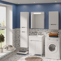  Runo Шкаф-пенал для ванной Парма 35 правый с корзиной (напольный/подвесной) - Превью изображения №7 — Интернет-магазин ПроЗаказ