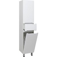  Runo Шкаф-пенал для ванной Парма 35 правый с корзиной (напольный/подвесной) - Превью изображения №6 — Интернет-магазин ПроЗаказ