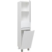  Runo Шкаф-пенал для ванной Парма 35 правый с корзиной (напольный/подвесной) - Превью изображения №4 — Интернет-магазин ПроЗаказ