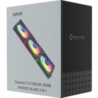 Комплект вентиляторов для корпуса Ocypus Gamma F12 Uni BK ARGB Reverse Blade 3IN1 - Превью изображения №7 — Интернет-магазин ПроЗаказ
