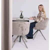 Стул с подлокотниками Мамадома Shelly-R 360 (m04 Grey Beige Lux/капучино) - Превью изображения №2 — Интернет-магазин ПроЗаказ
