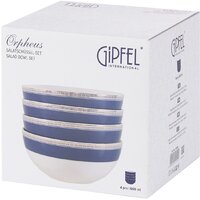 Набор салатников Gipfel Orpheus 51554 (4шт, белый/синий) - Превью изображения №5 — Интернет-магазин ПроЗаказ