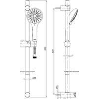 Душевой гарнитур  E.C.A. Logika 102146027EX - Превью изображения №2 — Интернет-магазин ПроЗаказ