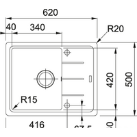 Кухонная мойка Franke BFG 611С (белый) - Превью изображения №2 — Интернет-магазин ПроЗаказ