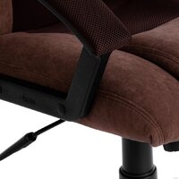 Игровое (геймерское) кресло TetChair Driver (флок/ткань, коричневый) - Превью изображения №11 — Интернет-магазин ПроЗаказ