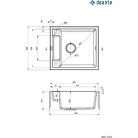 Кухонная мойка Deante ZRM_S103 - Превью изображения №2 — Интернет-магазин ПроЗаказ