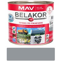 Грунт-эмаль MAV Belakor-15 Ral 7011 2.4 л (серый матовый) - Превью изображения №2 — Интернет-магазин ПроЗаказ