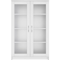Тумба Mio Tesoro Сириус 2 двери со стеклом 78x123 2.02.03.390.1 (белый) - Превью изображения №3 — Интернет-магазин ПроЗаказ