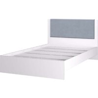 Кровать Аквилон Акцент №1200М (белое сияние/веллюкс 49) - Превью изображения №3 — Интернет-магазин ПроЗаказ