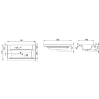 Умывальник AM.PM Gem M90WCC0752WG 76x41.5 - Превью изображения №5 — Интернет-магазин ПроЗаказ