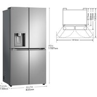 Четырёхдверный холодильник LG GML860PYFE - Превью изображения №5 — Интернет-магазин ПроЗаказ