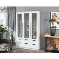 Шкаф-витрина Интерлиния Концепт КТ-ШВ3 (белый платинум/белый платинум) - Превью изображения №4 — Интернет-магазин ПроЗаказ