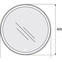  BelBagno Зеркало SPC-RNG-800-LED-TCH - Превью изображения №4 — Интернет-магазин ПроЗаказ