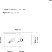 Кухонная мойка Oltens Gravan 72300300 - Превью изображения №2 — Интернет-магазин ПроЗаказ