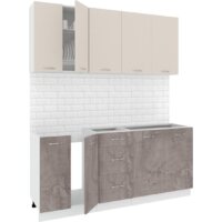 Кортекс-мебель Корнелия Лира 1.8 без столешницы (капучино/оникс)