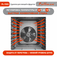 Сушилка для овощей и фруктов Pullman PL-1103 - Превью изображения №3 — Интернет-магазин ПроЗаказ