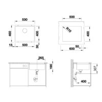 Кухонная мойка ZorG Subline 50 (черный опал) - Превью изображения №4 — Интернет-магазин ПроЗаказ
