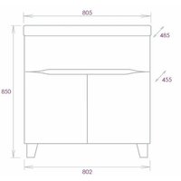  Onika Тумба под умывальник Стрим 80 (108059) - Превью изображения №7 — Интернет-магазин ПроЗаказ
