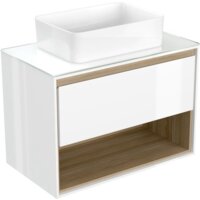 Cersanit Тумба под умывальник со столешницей Louna 80 SZ-LOU80-BL/WH