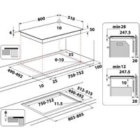 Варочная панель Whirlpool WTX8015DCF - Превью изображения №2 — Интернет-магазин ПроЗаказ