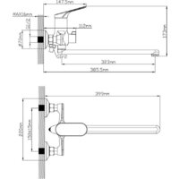 Смеситель Econoce D35 710 EC0711BL (черный) - Превью изображения №3 — Интернет-магазин ПроЗаказ