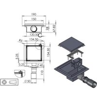 Трап/канал Roxen Supra Black 91050-50 - Превью изображения №5 — Интернет-магазин ПроЗаказ