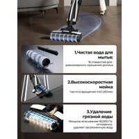 Вертикальный моющий пылесос Deerma DEM-VX100 - Превью изображения №8 — Интернет-магазин ПроЗаказ