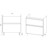  Viant Тумба под умывальник Марсель Como 80 VMAL80CO-T2Y - Превью изображения №4 — Интернет-магазин ПроЗаказ