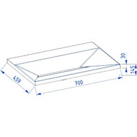 Умывальник Lauter Nelli 70 (черный кварц) - Превью изображения №2 — Интернет-магазин ПроЗаказ