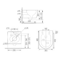 Унитаз подвесной Roxen Antares Tornado в комплекте с инсталляцией StounFix Dual Fresh 6 в 1 968358 (кнопка: белый глянцевый) - Превью изображения №13 — Интернет-магазин ПроЗаказ