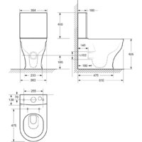 Унитаз напольный Cezares Giubileo CZR-165-CPR (без бачка, без сиденья) - Превью изображения №2 — Интернет-магазин ПроЗаказ