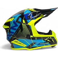 Мотошлем AIM RH855 Carbon Razor RH855R-DYB-L (L, желтый/синий) - Превью изображения №5 — Интернет-магазин ПроЗаказ