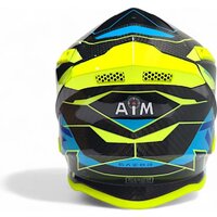 Мотошлем AIM RH855 Carbon Razor RH855R-DYB-L (L, желтый/синий) - Превью изображения №4 — Интернет-магазин ПроЗаказ