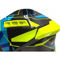 Мотошлем AIM RH855 Carbon Razor RH855R-DYB-L (L, желтый/синий) - Превью изображения №8 — Интернет-магазин ПроЗаказ