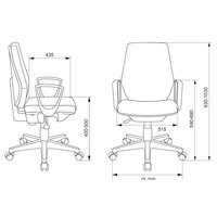 Офисное кресло Бюрократ CH-545/38-415 (черный) - Превью изображения №6 — Интернет-магазин ПроЗаказ