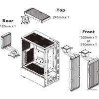 Корпус Thermaltake View 200 TG ARGB CA-1X3-00M1WN-00 - Превью изображения №10 — Интернет-магазин ПроЗаказ