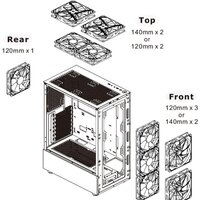 Корпус Thermaltake View 200 TG ARGB CA-1X3-00M1WN-00 - Превью изображения №11 — Интернет-магазин ПроЗаказ