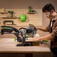 Торцовочная пила Greenworks GD24MS216 1501707UG (с 1-им АКБ) - Превью изображения №17 — Интернет-магазин ПроЗаказ