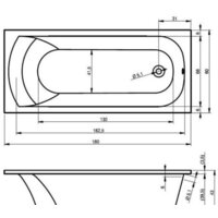 Ванна Ventospa Diona 180x80 - Превью изображения №6 — Интернет-магазин ПроЗаказ