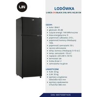 Холодильник LIN LI-BCD-210 (Черный) - Превью изображения №5 — Интернет-магазин ПроЗаказ